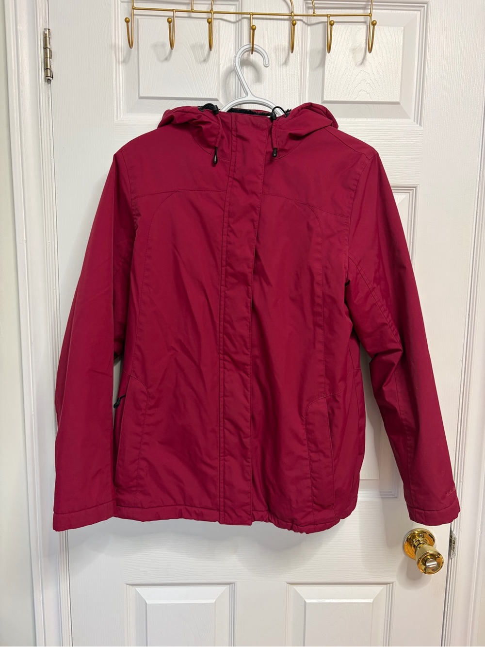 L.L. Bean Women’s Hooded Jacket - Berry Red